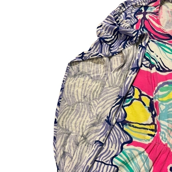Lilly Pulitzer Kaliko Caftan Knit Top Floral Colorful Beach  Size XXS/XS 20976 - Picture 5 of 9